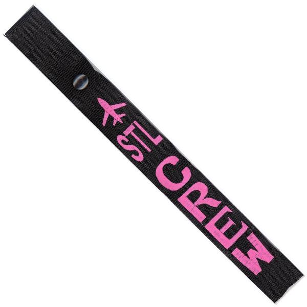 Airplane Crew Strap - STL - Pink on Black