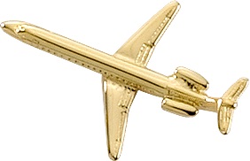 EMB-145 Lapel Pin - Gold