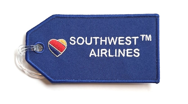 Southwest Airlines Embroidered Luggage Tag