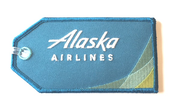 Alaska Airlines Embroidered Luggage Tag - New Colors