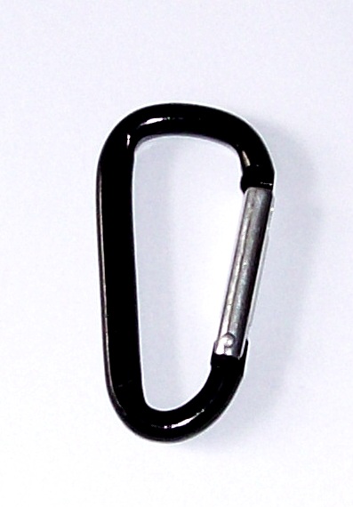 Plain Black 2-1/4" Carabiner