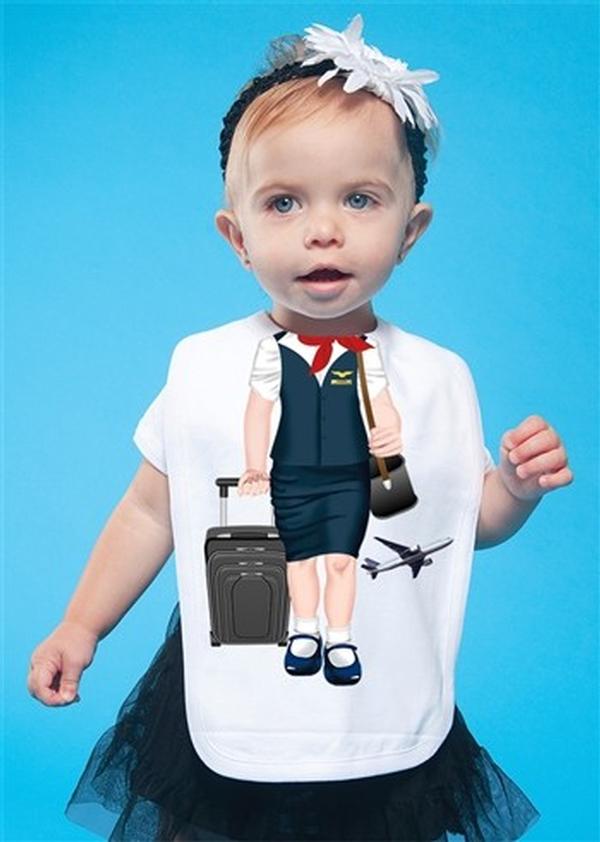 Flight Attendant Baby Bib