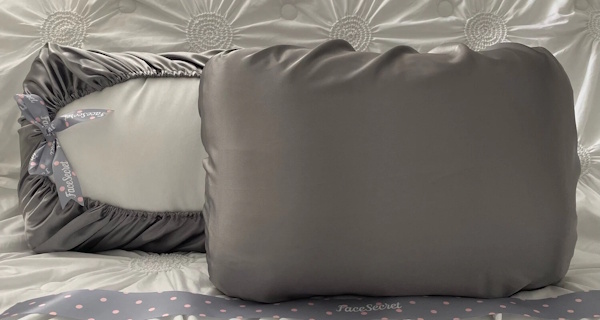 FaceSecret Satin Slip-Over Pillowcase - Gray