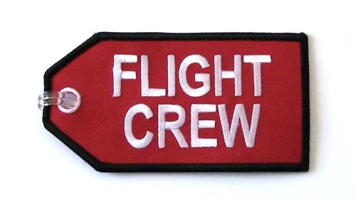 Australian person hundred Stratford on Avon Flight Crew Red Embroidered Luggage Tag] | Flight Attendant Shop