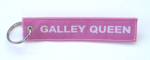 "Galley Queen" Embroidered Key Ring Banner