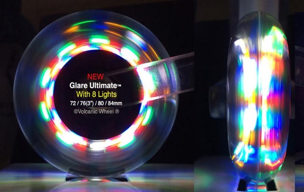 Light up store wheels suitcase