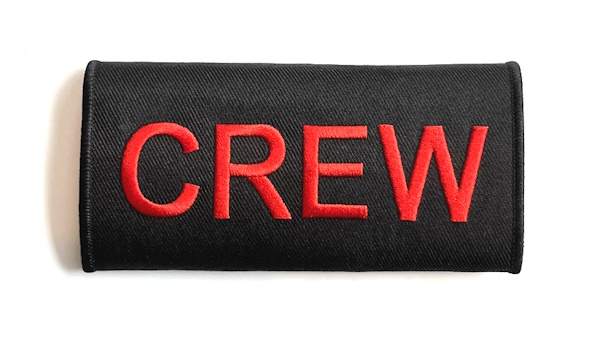Crew Handle Wrap - Red on Black