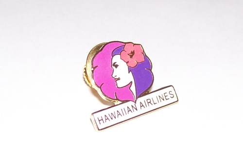 Pin HAWAIIAN Airlines New Logo Pin for Pilots Crew extra LARGE solid metal 2" 