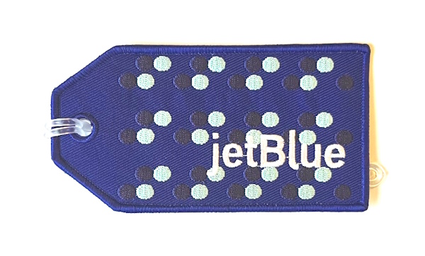 JetBlue Airlines Embroidered Luggage Tag
