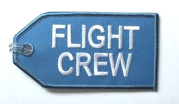 KLM Blue Flight Crew Embroidered Luggage Tag