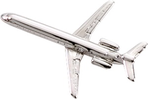 MD-80 Lapel Pin - Silver