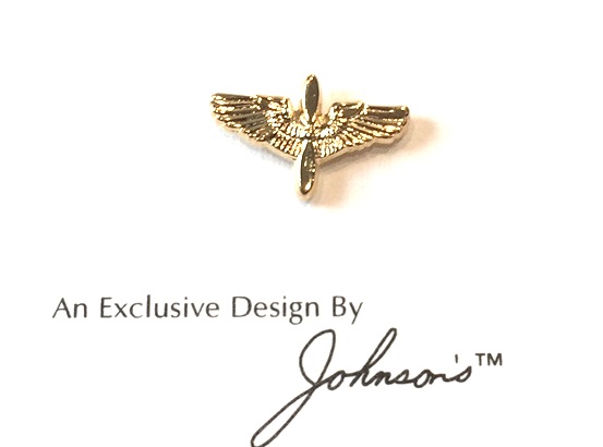 Mini Wing/Propeller Pin - Gold