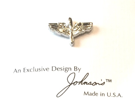 Mini Wing/Propeller Pin - Silver