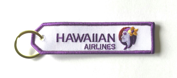 Hawaiian Airlines Embroidered Key Ring Banner