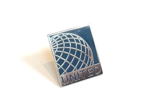United Airlines New Logo Square Lapel Pin