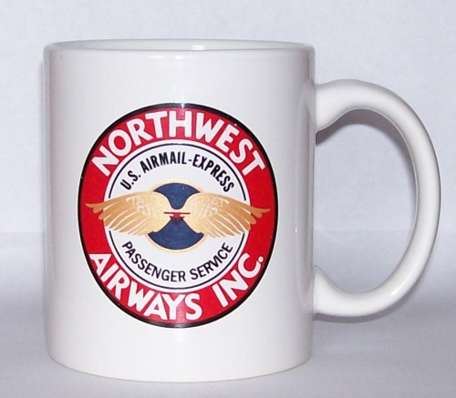 Northwest Airlines 20s Coffee Mug