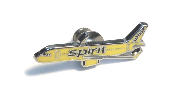 SPIRIT AIRLINES A320 AIRBUS AIRPLANE LAPEL TACK PIN AIRLINE PILOT GIFT NEW COLOR 