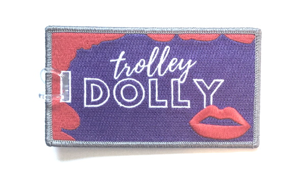 Trolley Dolly Embroidered Luggage Tag