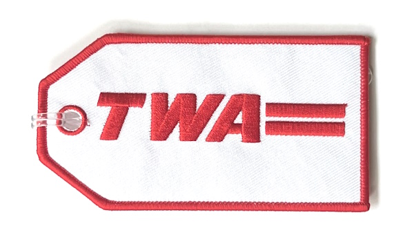 TWA Retro Embroidered Luggage Tag