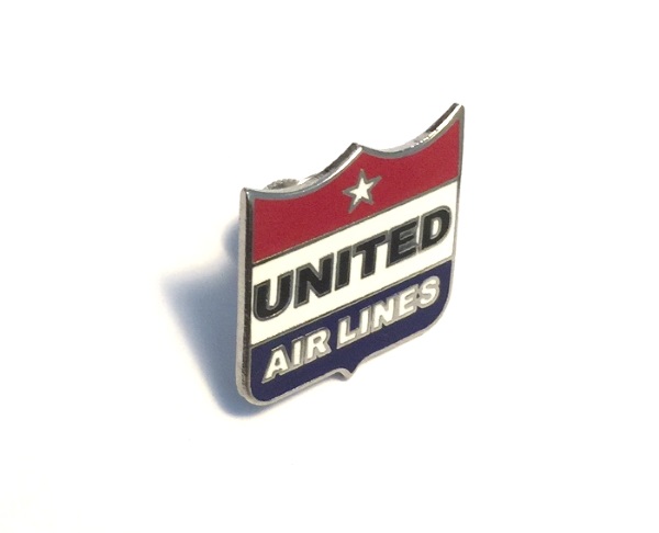 United Airlines 1950's Shield Lapel Pin