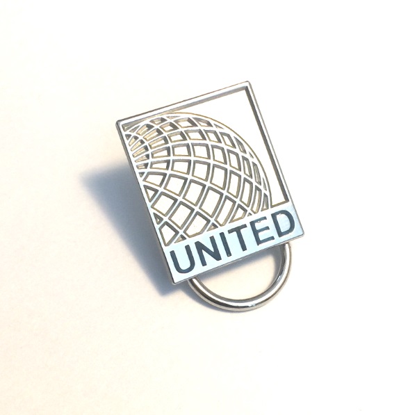 United Eyeglass Holder Lapel Pin with United Name