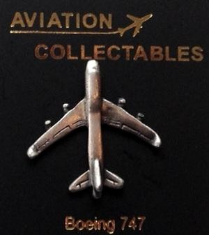 Pewter Boeing 747 Lapel Pin