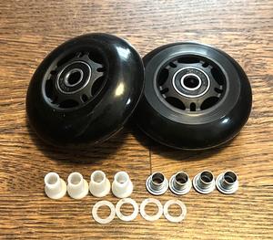 76MM In-Line Skate Wheels - Black 