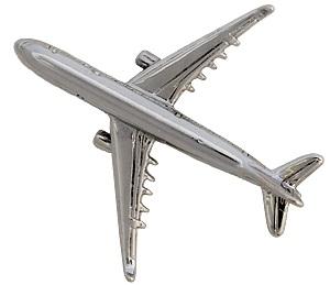 Airbus A330 Lapel Pin - Silver