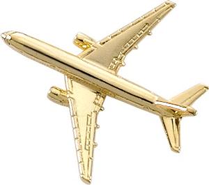 Boeing 777 Lapel Pin - Gold