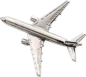 Boeing 777 Lapel Pin - Silver