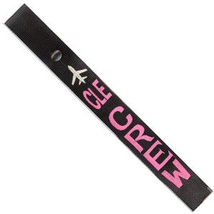 Airplane Crew Strap - CLE - Pink Crew/Silver Plane