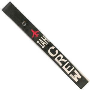 Airplane Crew Strap - IAH - Silver Crew/Red Plane