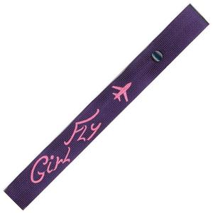 Fly Girl Airplane Strap - Pink on Purple