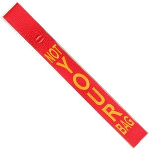 Not Your Bag Crew Strap - Yellow on Red