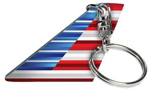 American Airlines Tail Key Chain