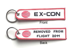 Ex-Con Embroidered Key Ring Banner
