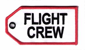 Flight Crew Embroidered Luggage Tag