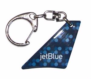 Jet Blue Bubbles Tail Key Chain