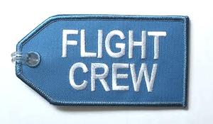 KLM Blue Flight Crew Embroidered Luggage Tag