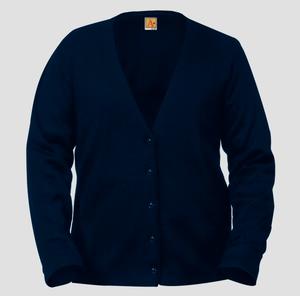 Ladies Navy Cardigan