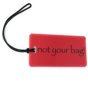 not your bag! Luggage Tag - Red/Black