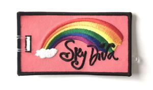 Sky Diva Rainbow Embroidered Luggage Tag