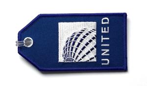 United Airlines Embroidered Luggage Tag - Current Logo