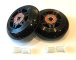 72MM In-Line Skate Wheels - Black