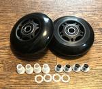 76MM In-Line Skate Wheels - Black 