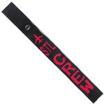 Airplane Crew Strap - STL - Red on Black