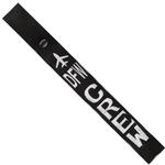 Airplane Crew Strap - DFW - Silver on Black