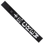 Airplane Crew Strap - STL - Silver on Black