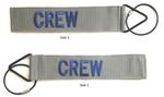 'TudeTags™ CREW Luggage Tag - Blue on Gray