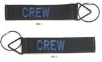 'TudeTags™ CREW Luggage Tag - Blue on Black